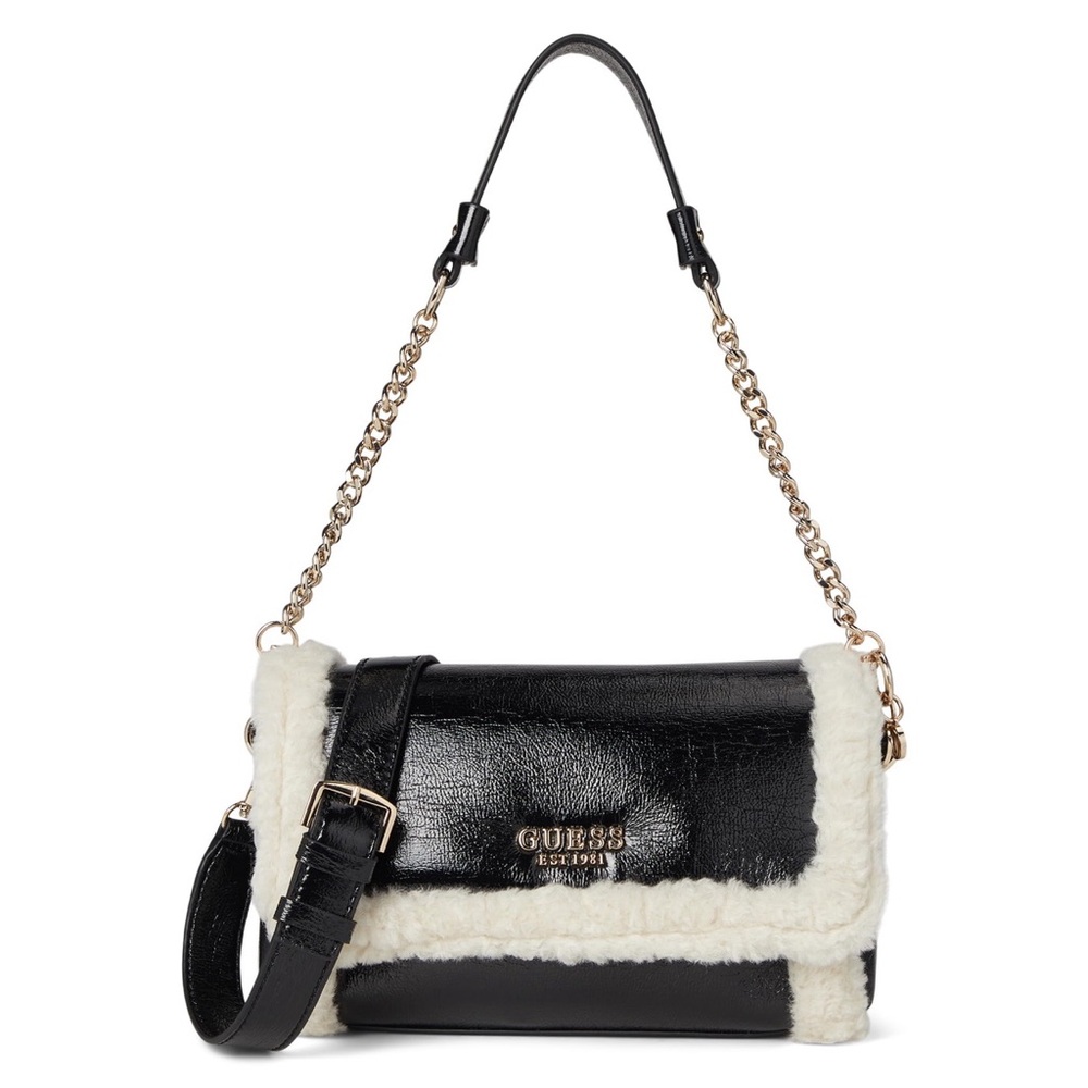 NWT GUESS Davika Flap Shoulder Bag - Picture 2 of 5